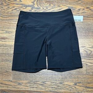 Lands' End Women's Classic Black Bike Shorts